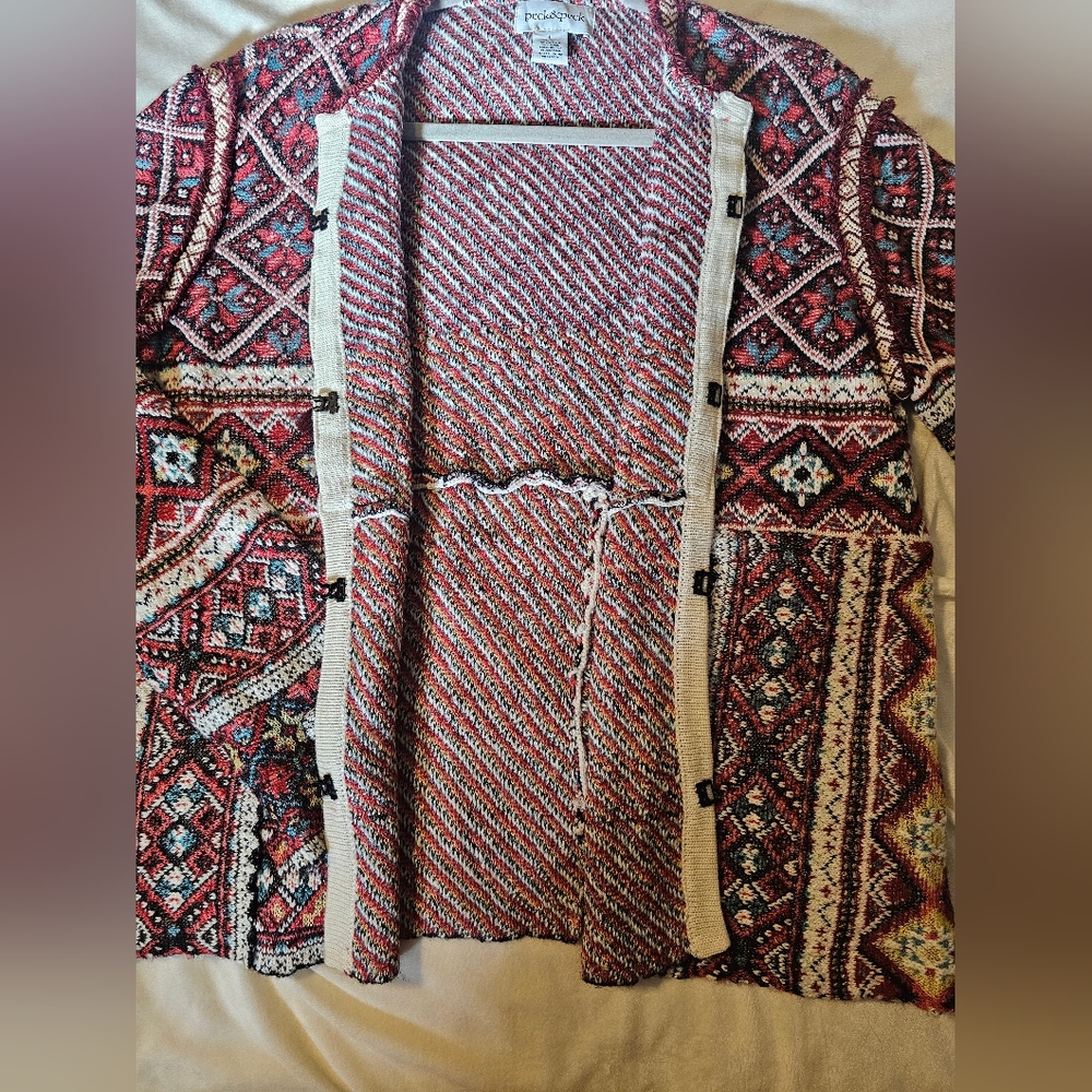 Peck & Peck Boho Tapestry Sweater - Picture 5 of 5